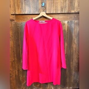 Zara Vibrant Pink Long Sleeve Dress